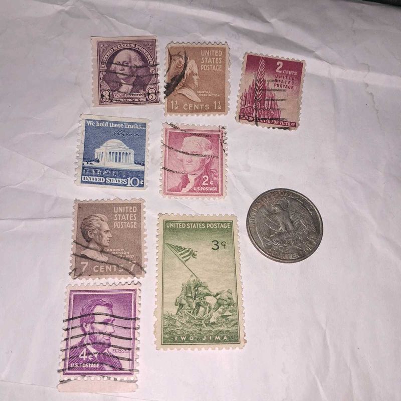 1950-60s Vintage USA Stamps