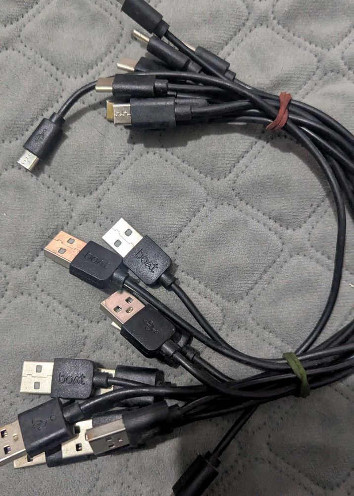 Combos OfMobile Charging Cables Type C And Usb