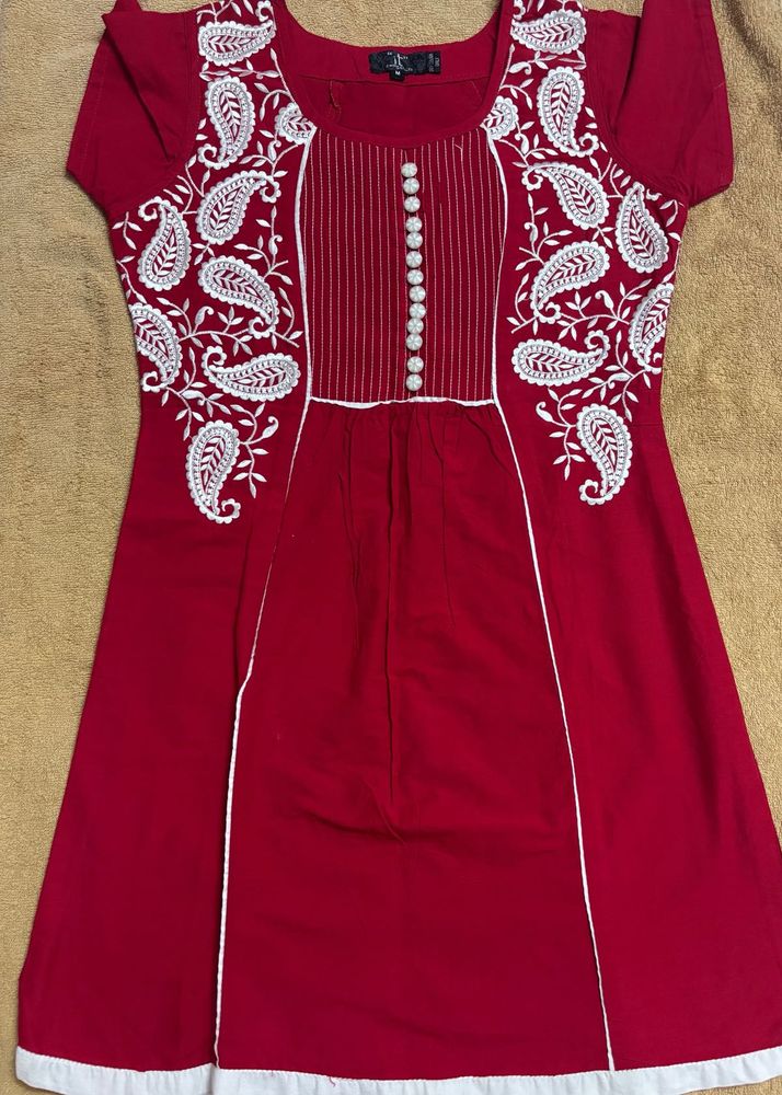 Embroidered Short Kurta