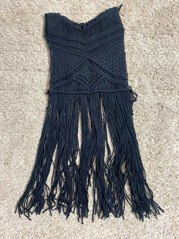 Unique Black Fringe styling piece