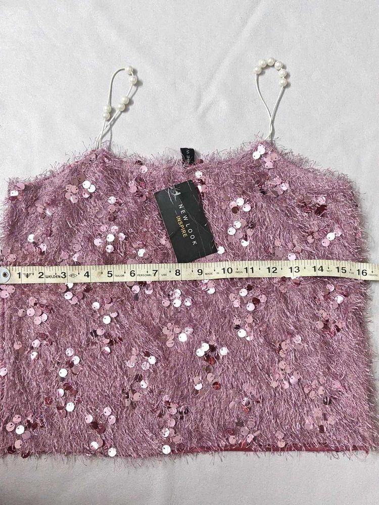 Price Dropped Purple Color Sequin New  Top