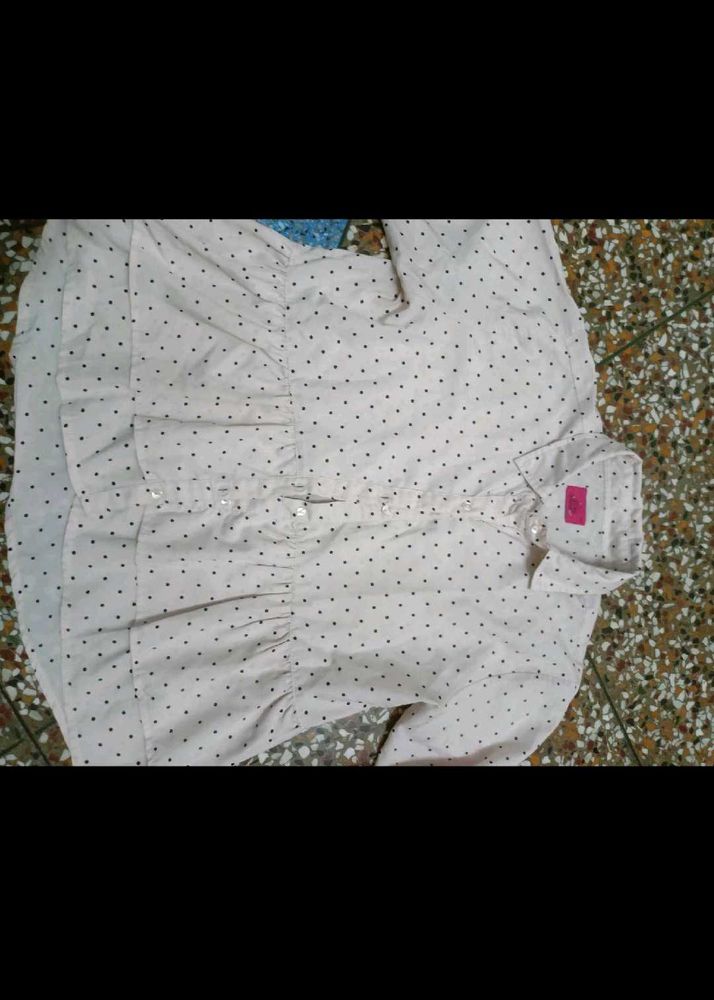 White Polka Dot Shirt