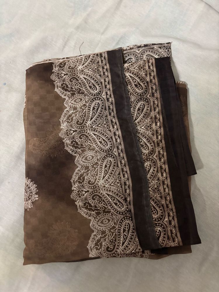 Brown Saree