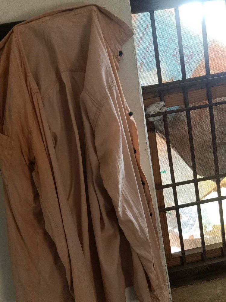 Peach Button-Down Shirt