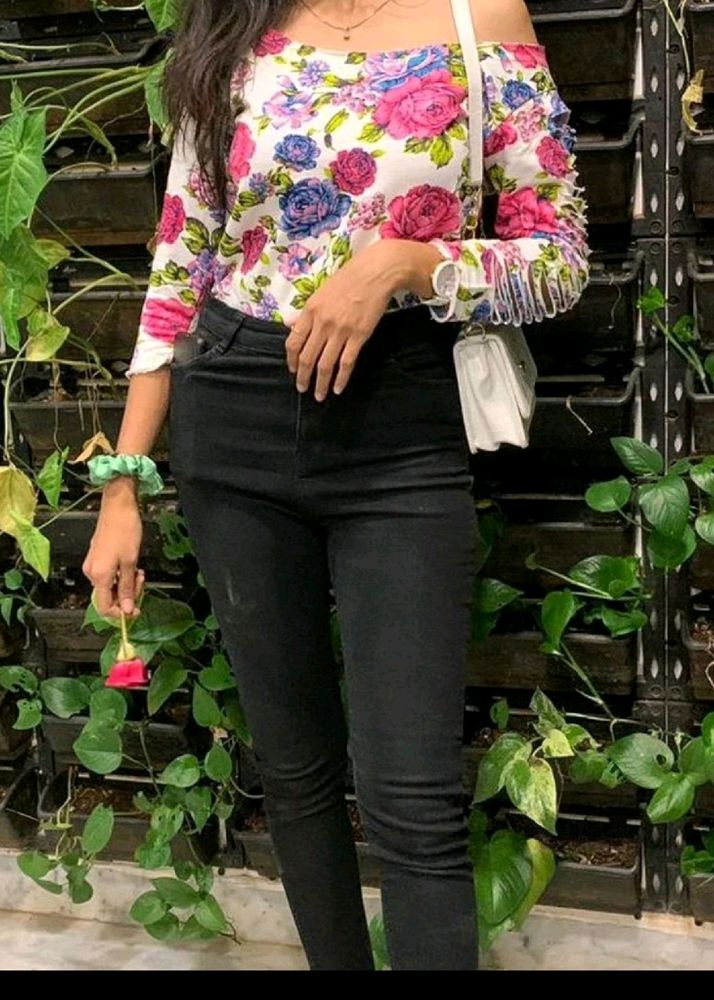 Sexy Feminine Off Shoulder Top