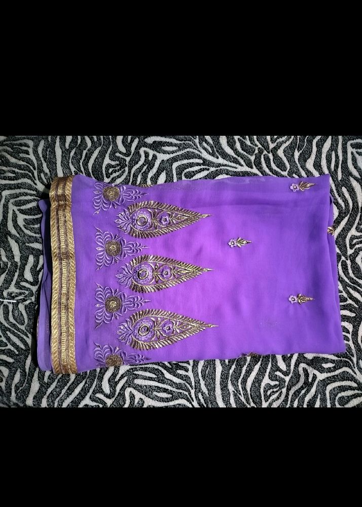 Saree With Stiched Blouse