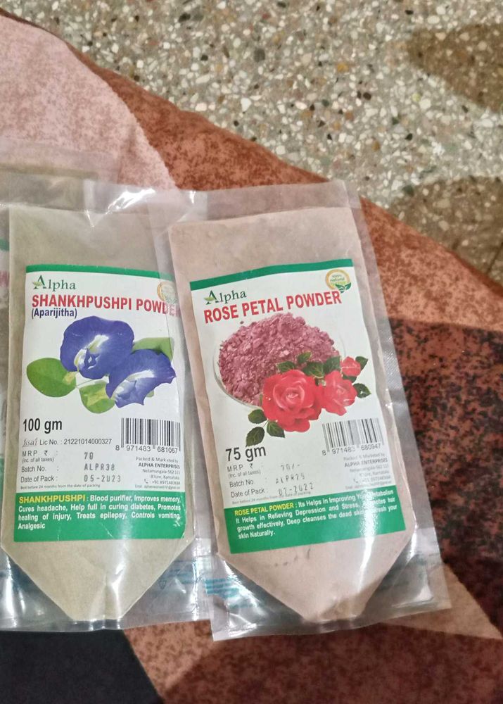 Natural Herbal And Face Powders