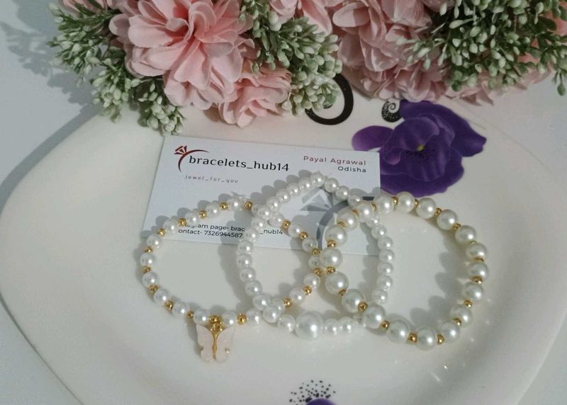 Pearl Bracelet Set