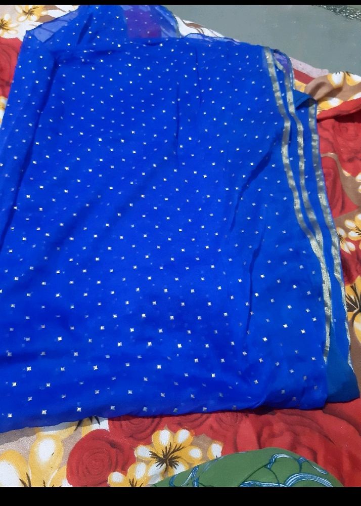 Blue Saree