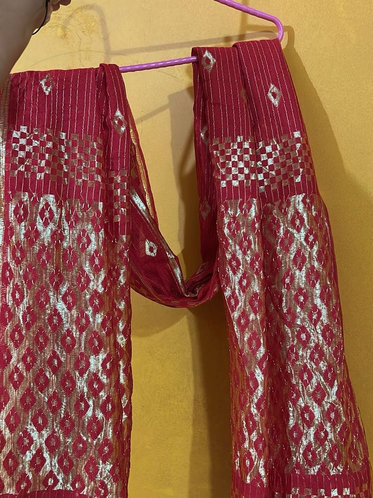 Red &amp; Gold Dupatta