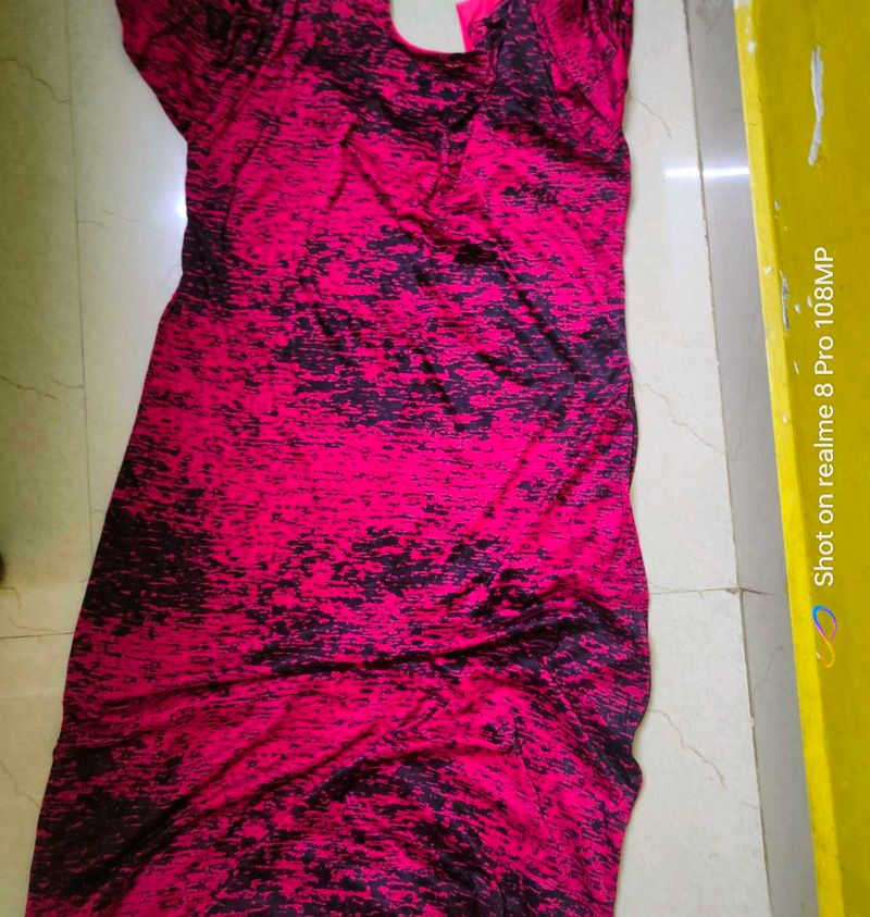 Pink &amp; Black Dress