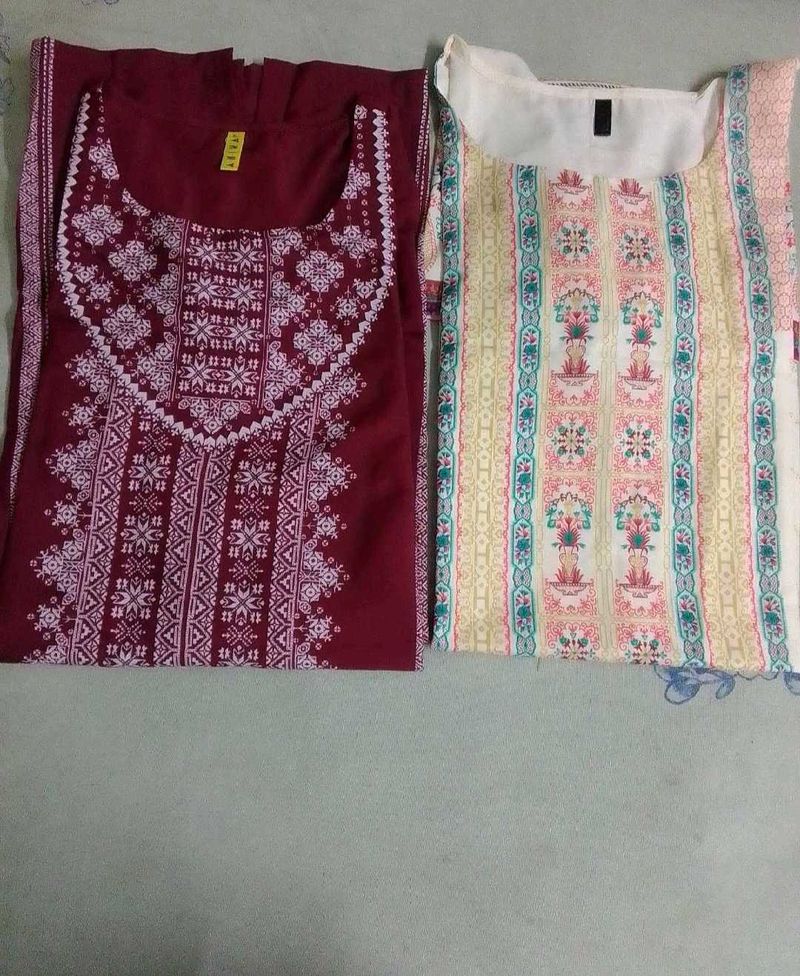 Combo Of 2 Crepe Kurtas