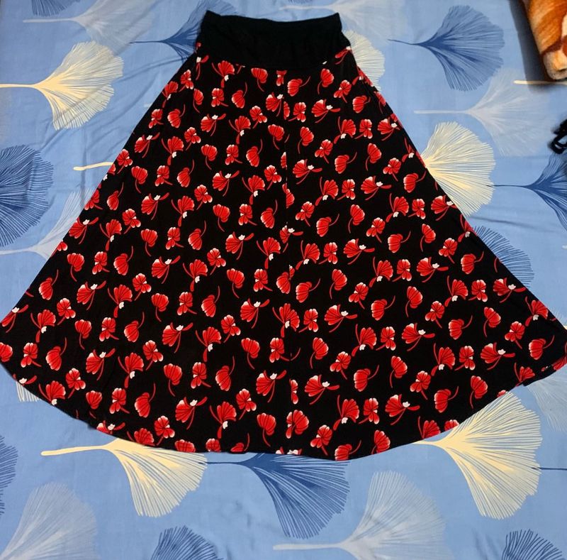 Red colour Skirt