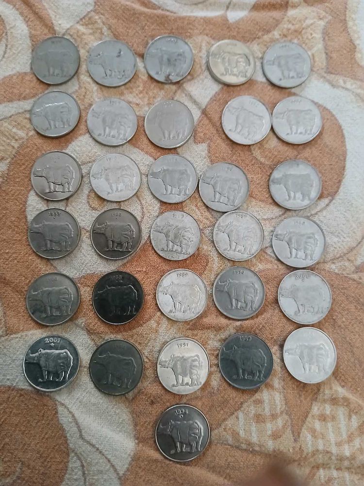 25 Paise Ganda Old Coins Pack Of 31