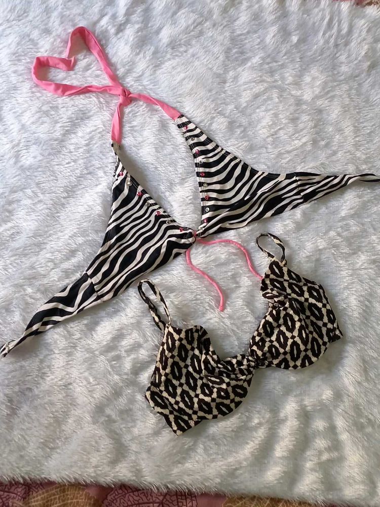 Zebra &amp; Leopard Bikini Set