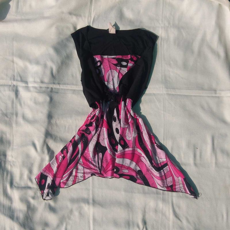 Funky Pink &amp; Black Top