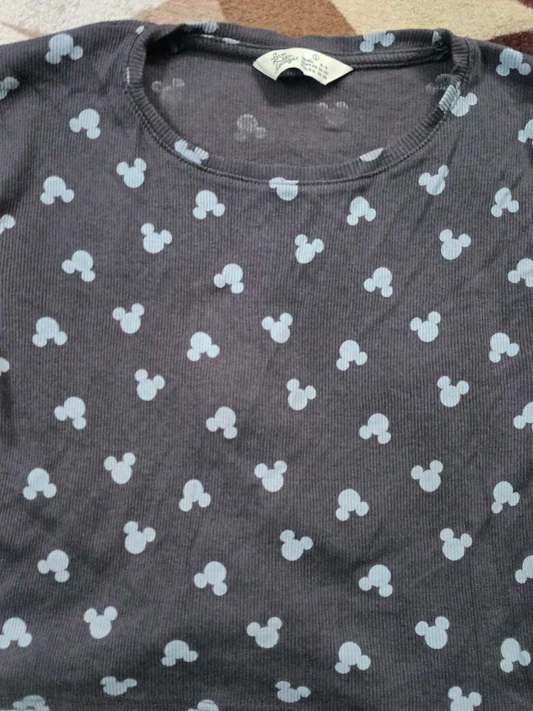 Cute Mickey Printed Top