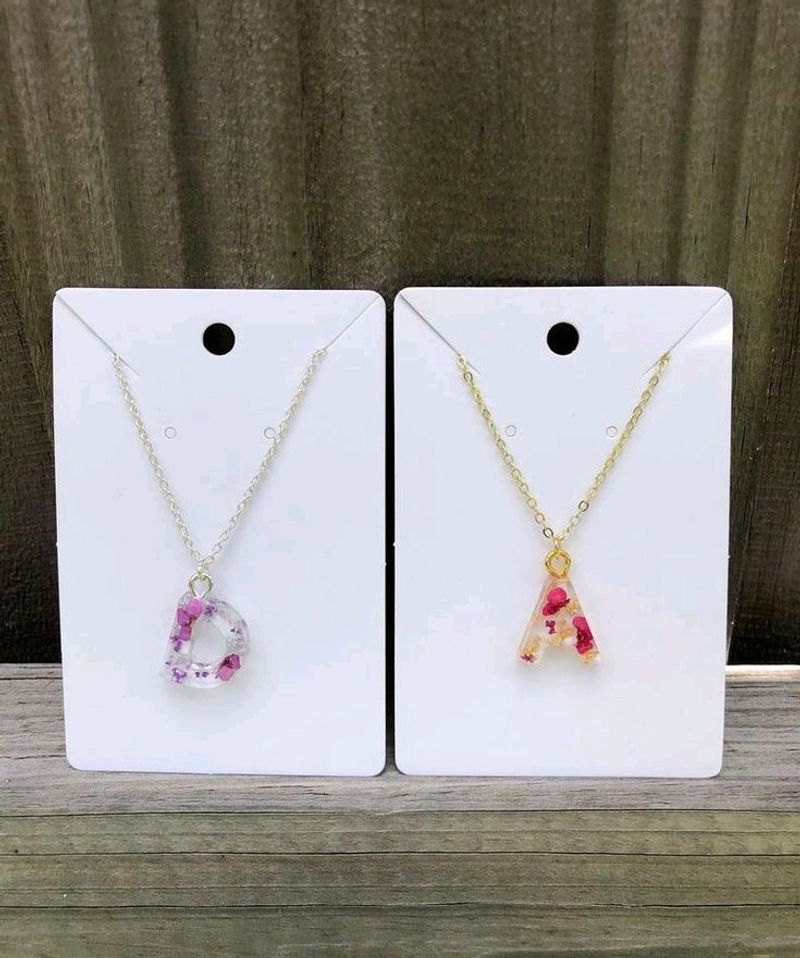 Resin Alphabet Pendent