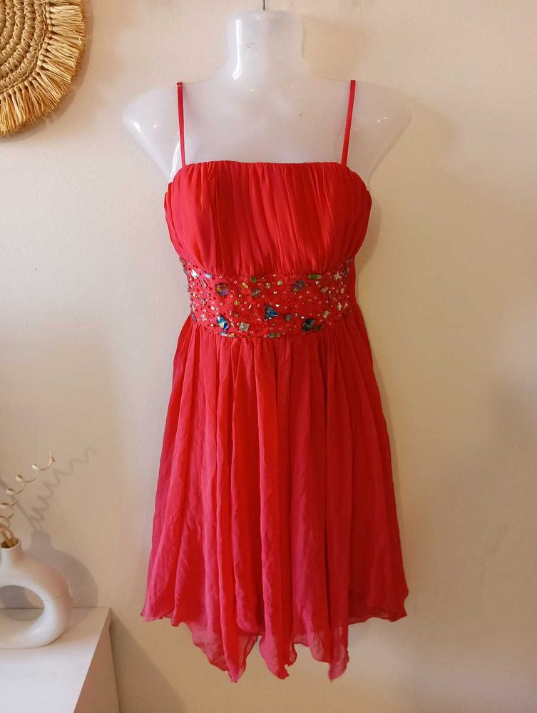 Carla Coral Cocktail Dress From Europe