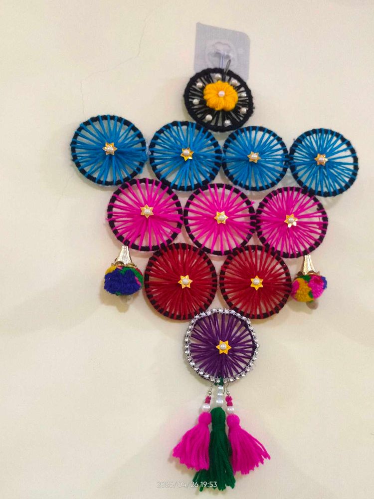 Colorful Yarn Wall Hanging