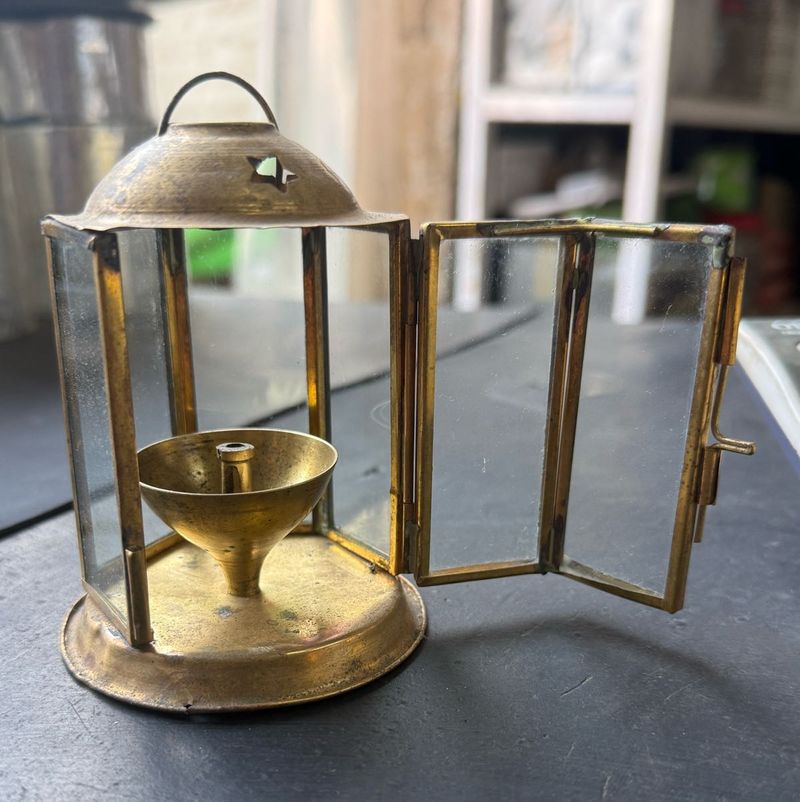 Pure Brass Vintage Akhand Jyot Lantern