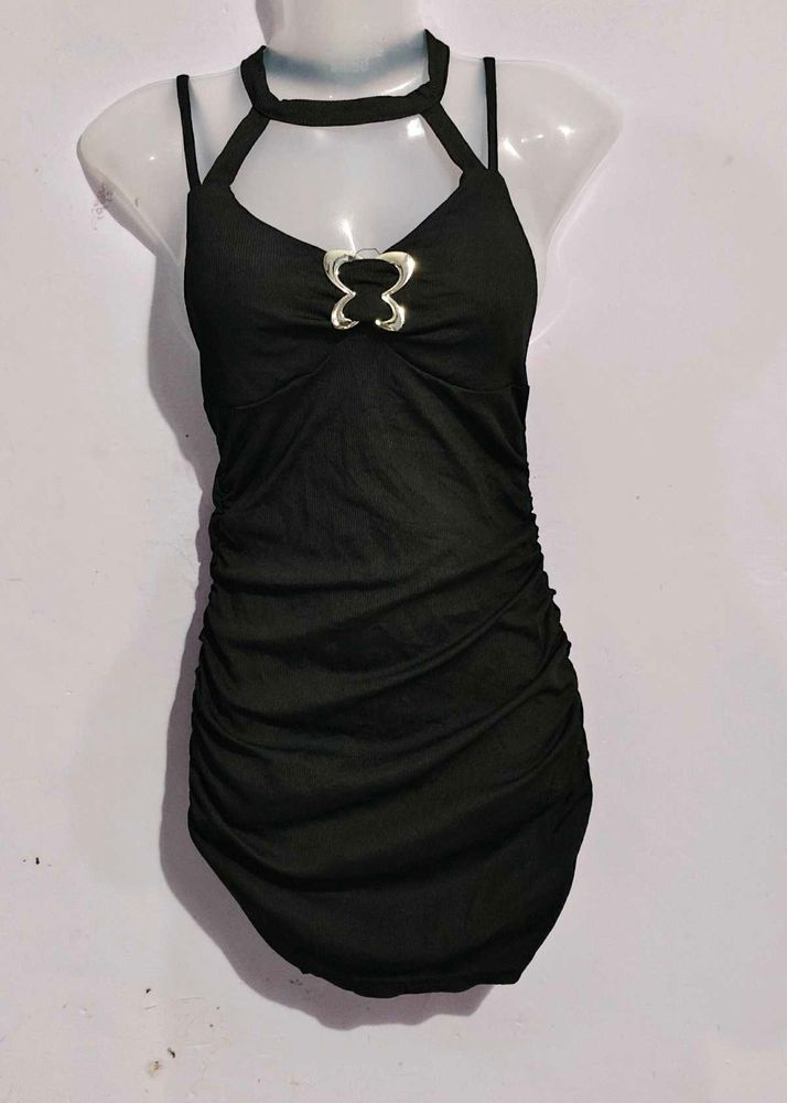 Black Bodycon Mini Dress