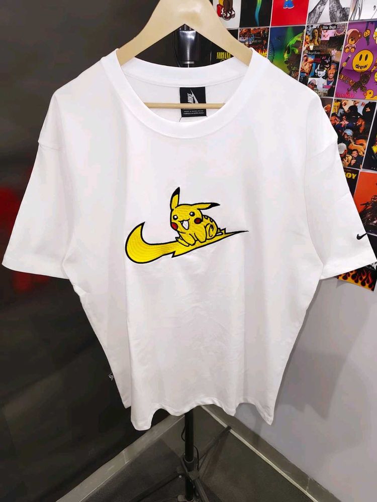 PIKACHU EDITION EMBROIDERY UNISEX OVERSIZE TEE 🔥