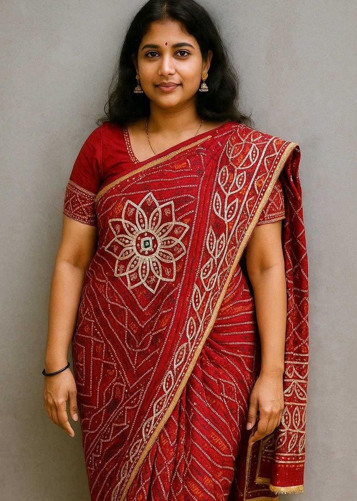 Elegant Red Saree