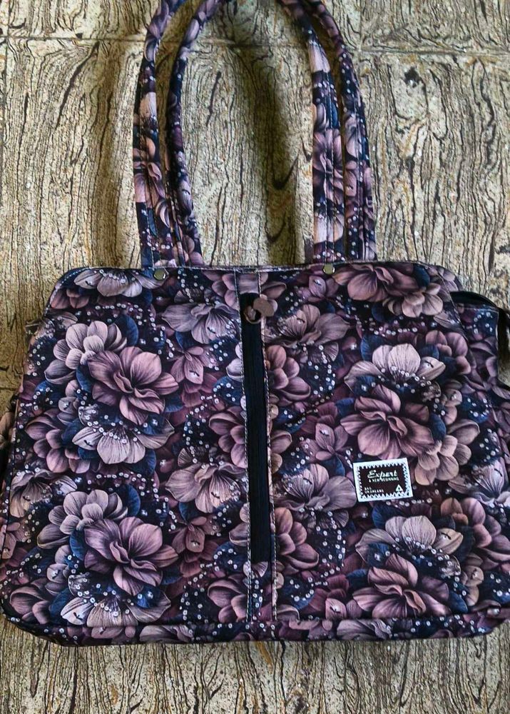 Floral Print Tote Bag