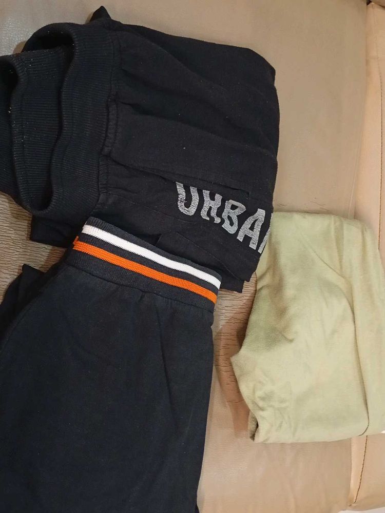 Urban Black Trackpants