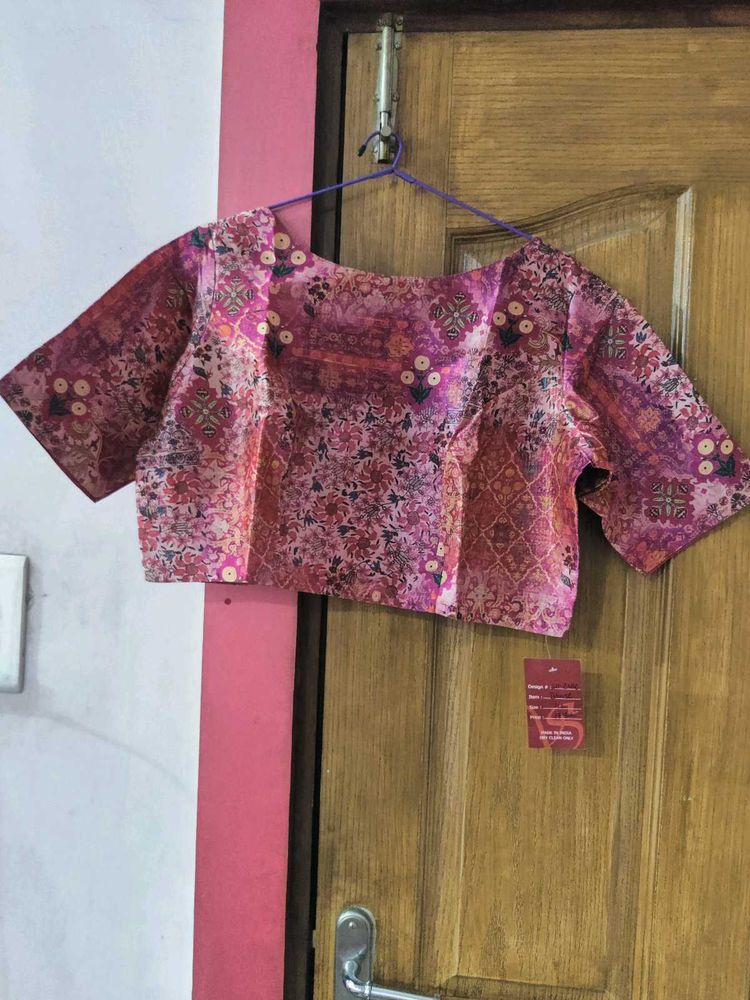 Studio Shringar Multicolored Pink Blouse