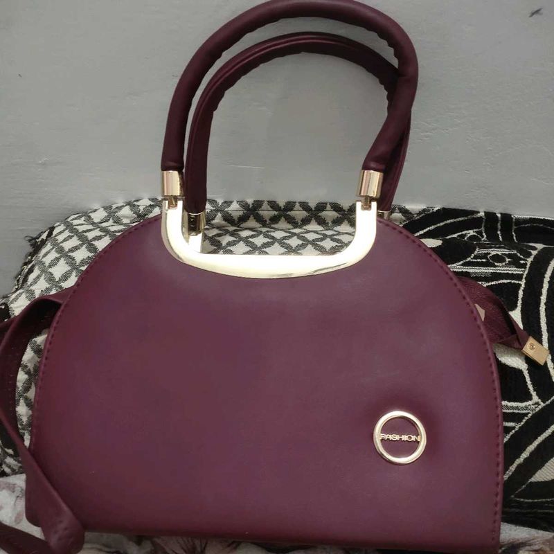 Stylish Maroon Handbag
