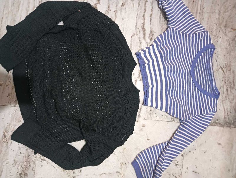 Sweater &amp; crochet top combo offer..