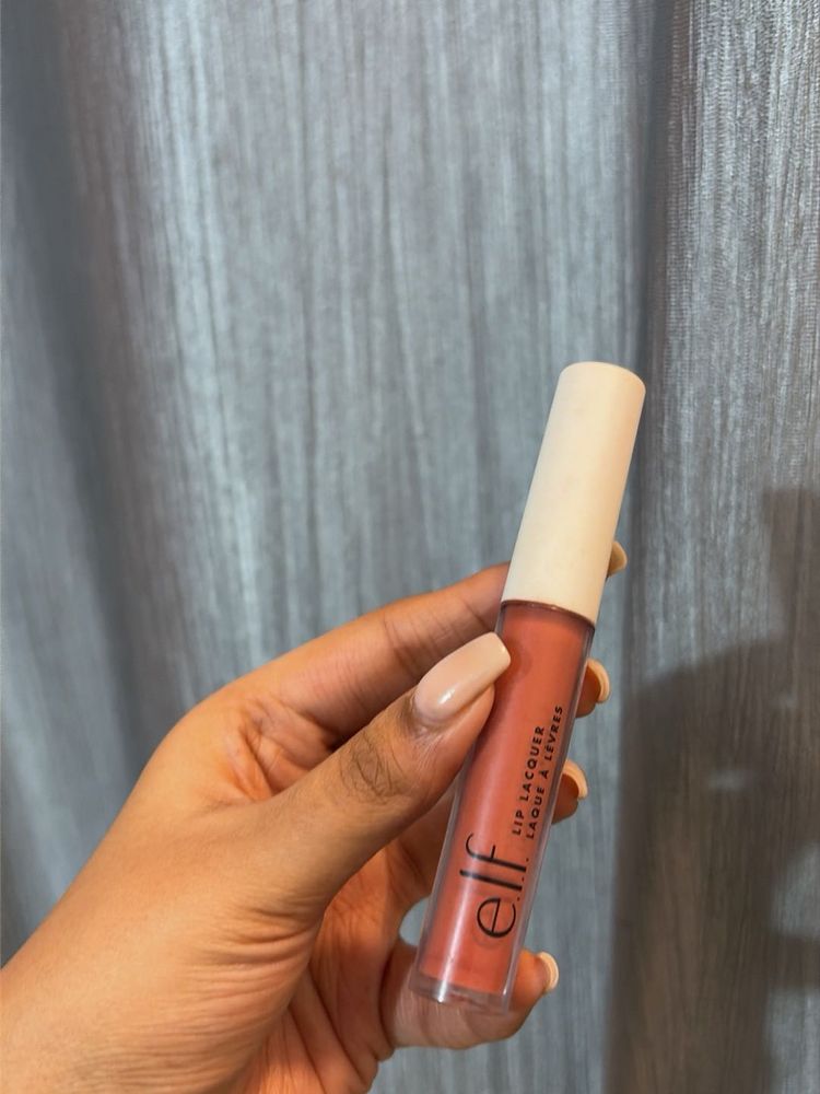 elf lip lacquer in the shade moody