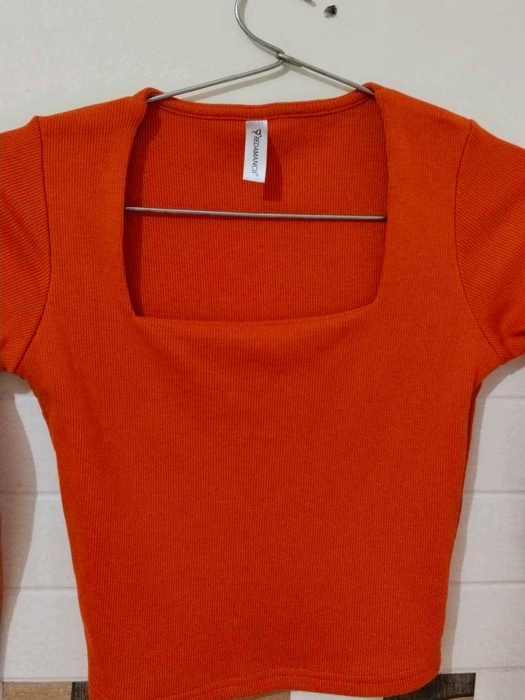 Orange Crop Top