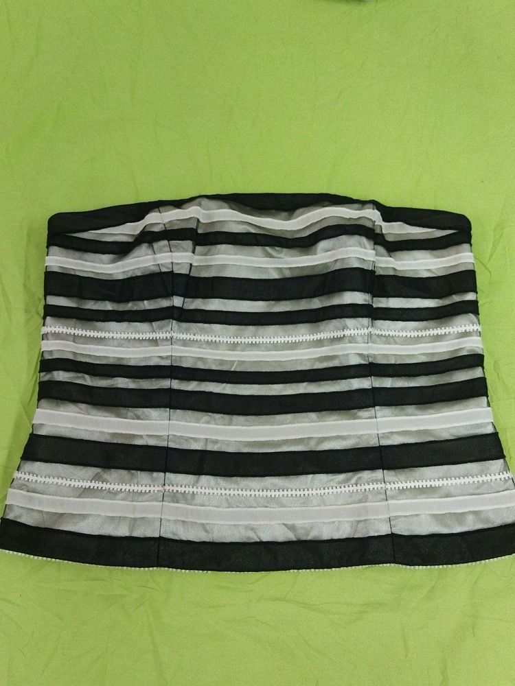 IMPORTED STRIPPED CORSET TOP