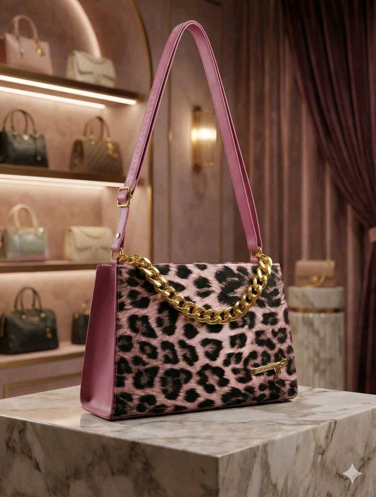 🤩Stylish Leopard Print Shoulder Bag 🛍️