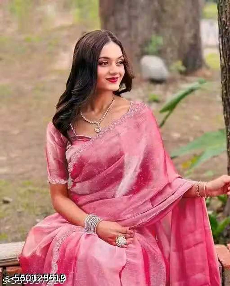 Elegant Pink Saree