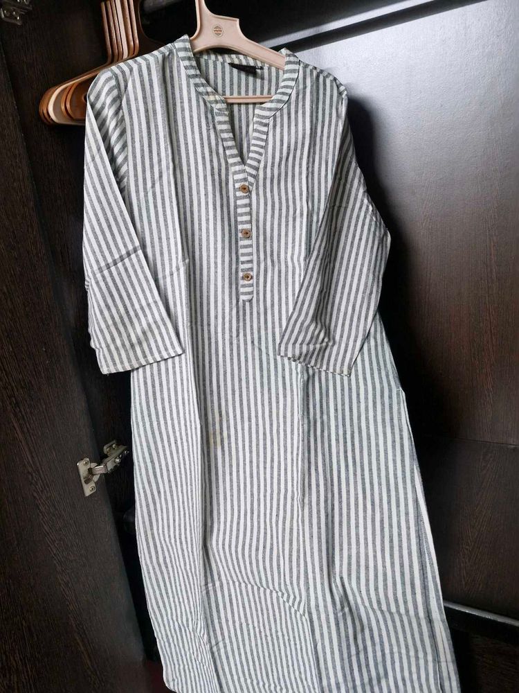 Striped Cotton Kurti