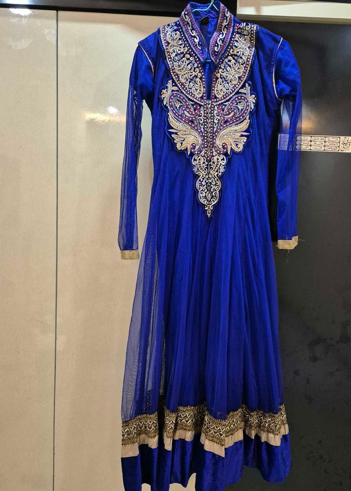 Elegant Blue Ethnic Gown