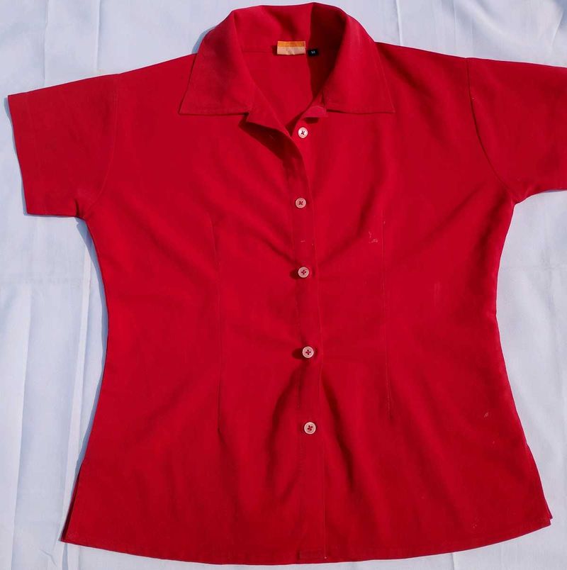 Attractive Red Short Shirt For Women