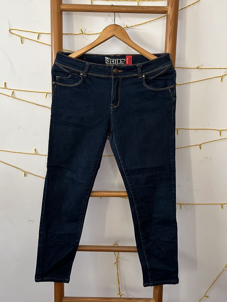 Shaper Stretchable Blue Skinny Denim For Women