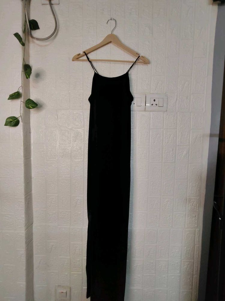 Velvet Slit Dress