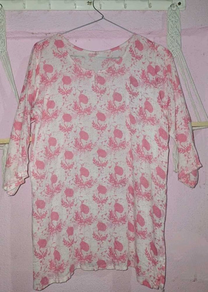 Pink Short Kurti