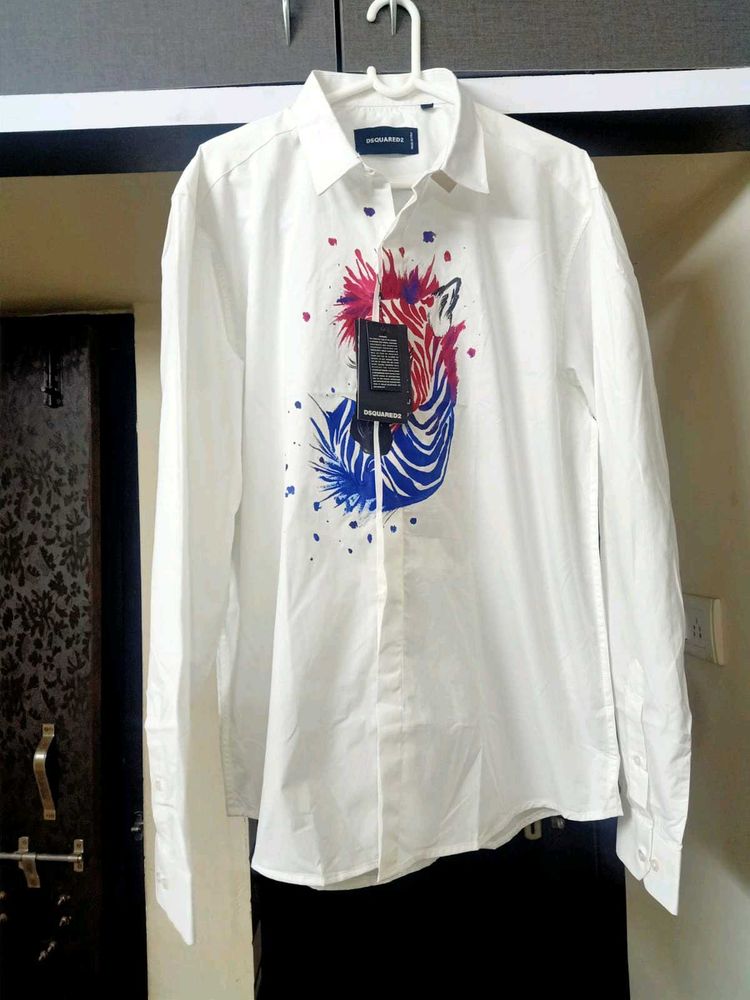 Final Price -NEW Dsquared2 Designer White Shirt