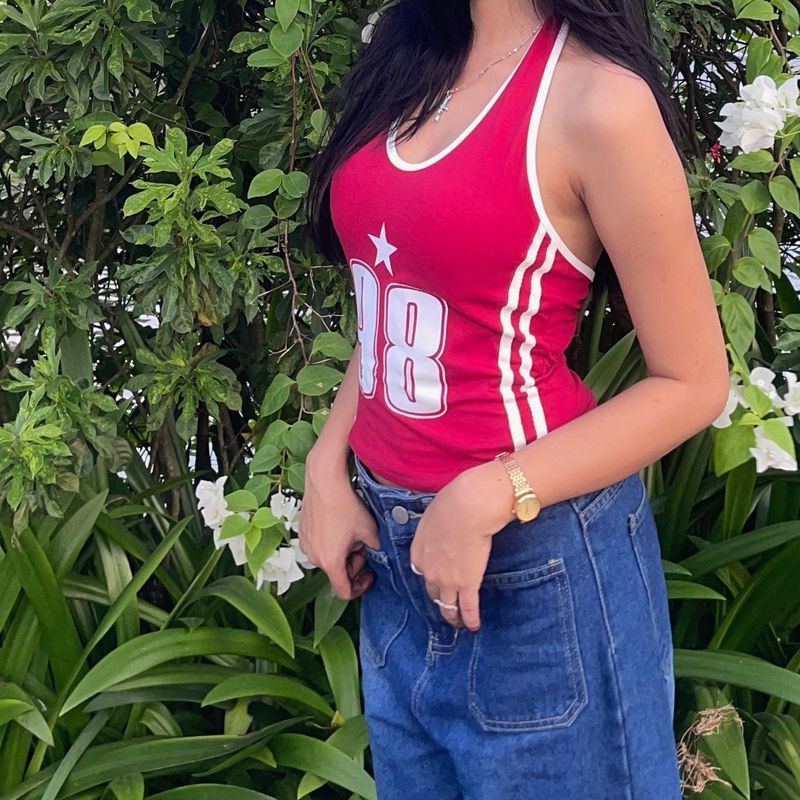 Red Halter Neck Top
