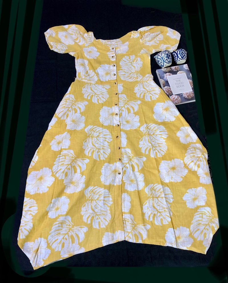 Mustard Floral Dress (women)