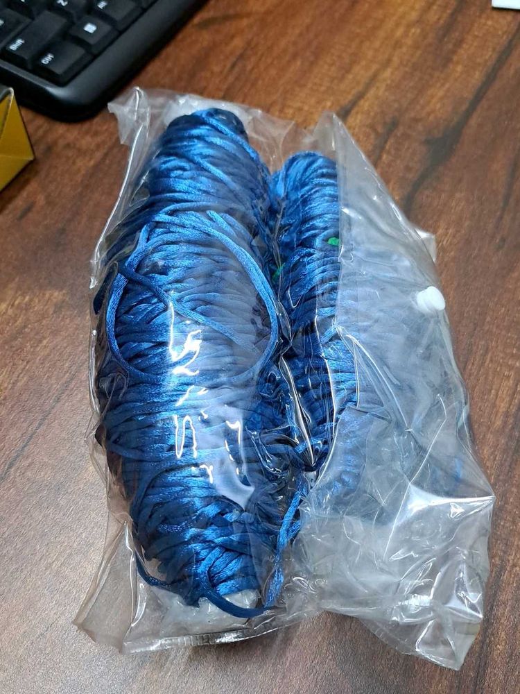 Blue Craft Cord Macrame thread