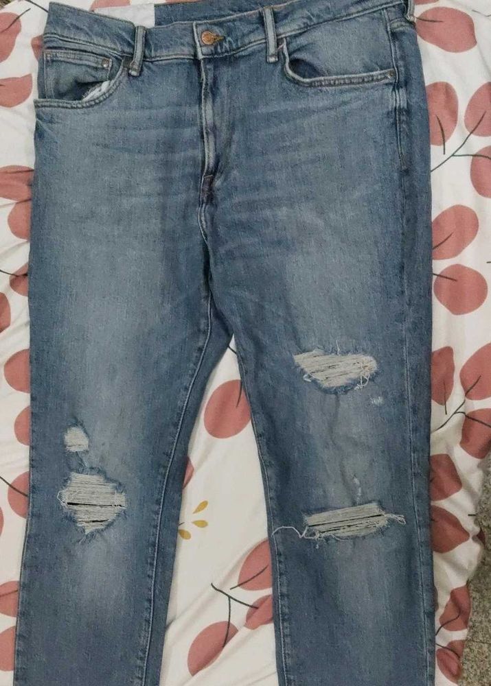 H&amp;M Ripped Denim Jeans