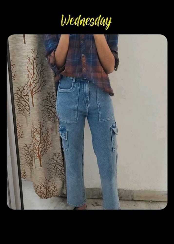 Blue Cargo Jeans